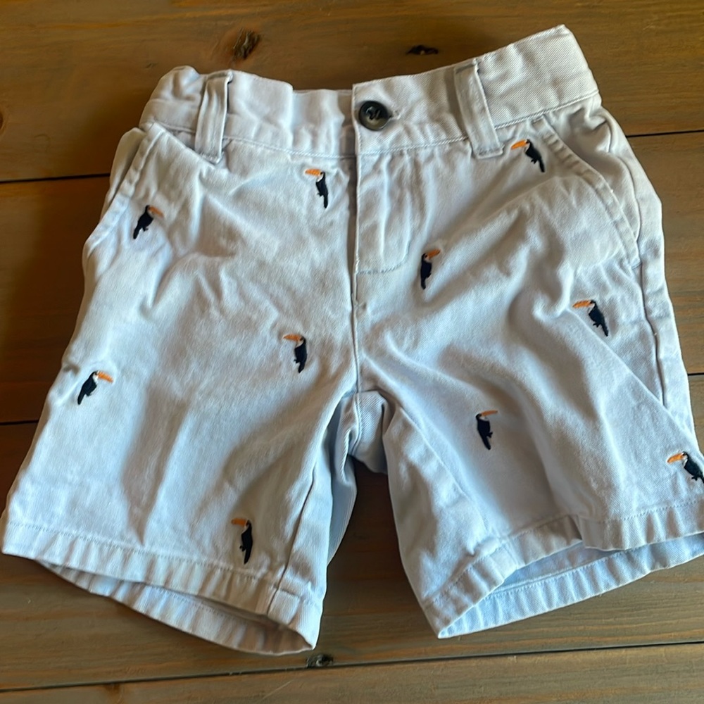 Janie and Jack 2T Boys Shorts with Toucans